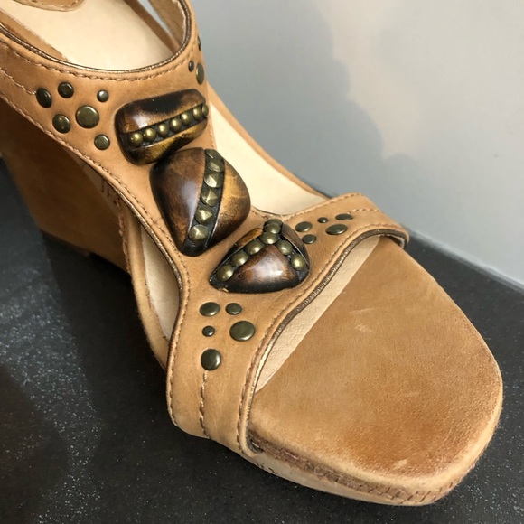 Frye Bridget Ornament women’s leather wedges - Picture 4 of 10